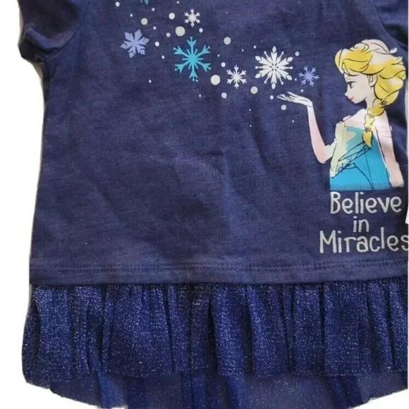 Disney Frozen Girls Dark Blue Size 2T - Picture 1 of 5